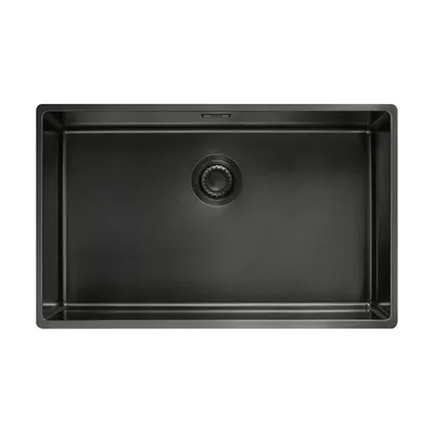 Produktbild von Franke Einbaubecken Mythos Masterpiece Premium BXM 210 / 110-68 Edelstahl PVD Anthracite, Druckknopfventil