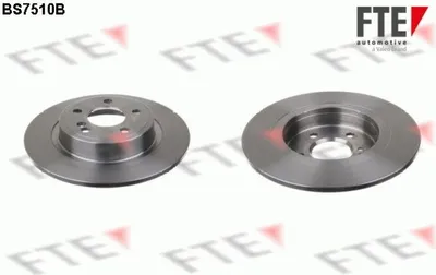 Produktbild von 2 Bremsscheiben Hinterachse voll Ø 295 mm 10 mm FTE für u.a. MB B-KLASSE