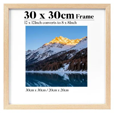 Produktbild von Bilderrahmen - Quadratisch aus Holz - Für Wandmontage - 30x30 cm