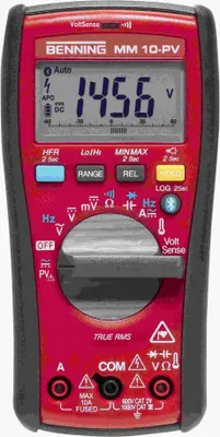 Image de Benning TRMS, Digital-Multimeter, 1500VAC, 2000VDC, 10A AC/DC, Datalogger, Bluetooth, App, HFR, 1 Stk.