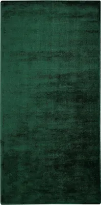 Produktbild von BELIANI Teppich Dunkelgrün Viskose 80 x 150 cm Kurzflor Rechteckig mit Baumwoll-Unterseite skandinavischer Stil