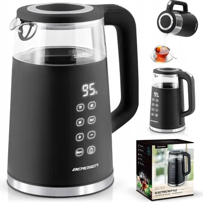 Produktbild von Elektrischer Wasserkocher 2200W 1,7L - Touch Control, Cooltouch Temperaturregelung