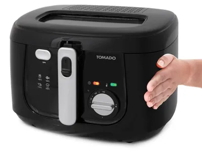 Produktbild von Tomado TDF2501B Fritteuse 2,5 Liter - Anti-Geruchsfilter - 1800 Watt