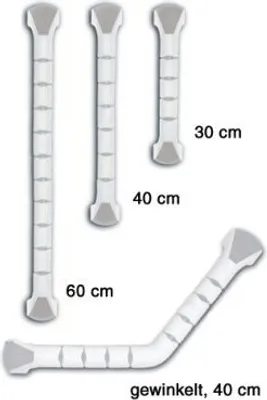 Produktbild von Kunststoff Haltegriff Handy,gewinkelt 40cm weiß/grau(ETAC),