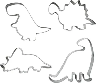 Image de Set de 4 emporte-pièces dinosaure Zenker Emporte-pièces