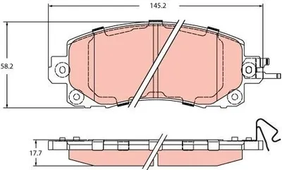 Produktbild von TRW Bremsbeläge Satz Vorne für SUBARU XV (GT) GDB2216