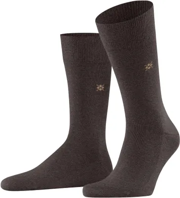 Produktbild von Burlington Herren Socken LEEDS - Schurwolle, Logo, Uni, One Size, 40-46 Braun 40-46