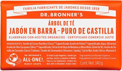 Obrázok produktu pre Mydlo Dr. Bronner's Tea Tree v tabletách 140 G