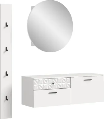 Produktbild von Prisma Garderobenmöbel Set P2 Weiß.