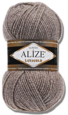 Image de Alize 1x 100g, fil Lanagold, couleur unie, idéal pour le crochet et le tricot (650)