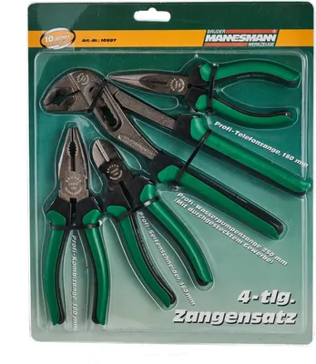 Immagine prodotto di BRÜDER MANNESMANN Set di pinze professionali 4 pezzi 10997