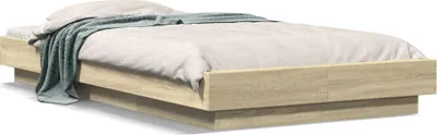 Obrázok produktu pre vidaXL Posteľ Sonoma Dub 100x200 cm odvodený výrobok z dreva