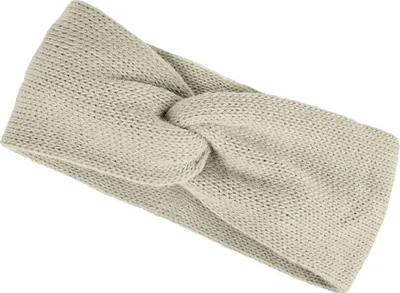 Produktbild von Damen Stirnband Strick Winter Knoten Ohrenschutz Knite Headband Neverless® hellbeige unisize