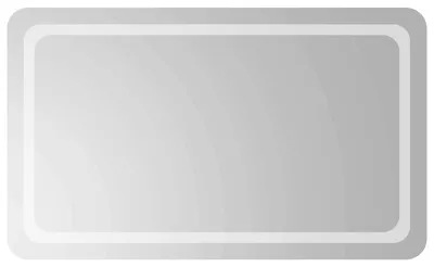 Immagine prodotto di Specchio da bagno LED trasparente vidaXL, 100 x 60 cm, vetro temperato