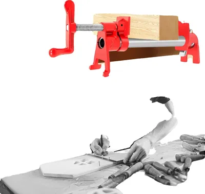 Immagine prodotto di Pinza per tubi, apertura di serraggio di 3/4 di pollice, materiale in ghisa, elevata pressione di serraggio, impugnatura ergonomica, piedini stabili