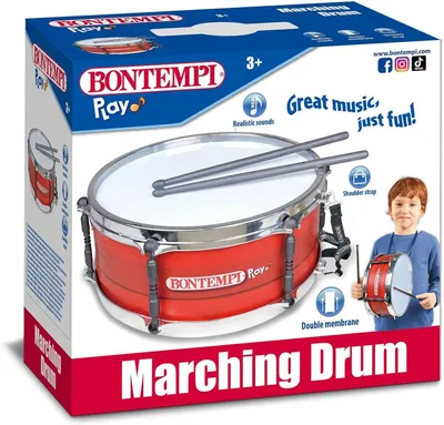Image de Bontempi 50 3030, Jouet musical, Tambour, 3 ans, 560 g, Multicolore