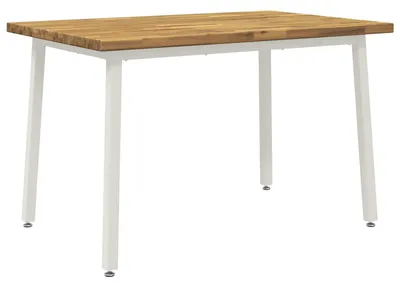 Obrázok produktu pre Štvorcový jedálenský stôl, rozmer 120 x 90 x 75 cm, vyrobený z masívneho dreva akácie