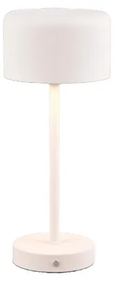 Obrázok produktu pre Trio Leuchten - Moderná stolná lampa biela dobíjacia - Poppie touch funkcia stmievača I Stmievateľná I Obývacia izba I Spálňa - Oceľová guľatá - I (nevymeniteľná) LED