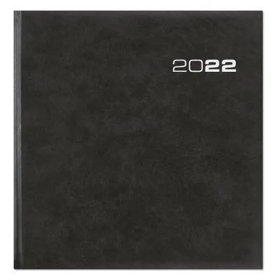 Produktbild von Zettler Kalender 786-0021, Persönliches Tagebuch, Anthrazit, Einfarbig, 200 x 210 mm, 128 Blätter, Woche auf zwei Seiten