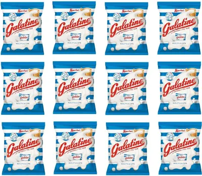 Produktbild von 12x Sperlari Süßigkeiten Galatine mit Milch Geschmack italien Bonbon Lollies 125g
