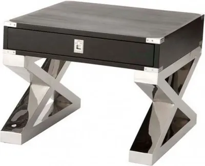 Produktbild von Casa Padrino Luxus Art Deco Designer Beistelltisch 65 x 65 x H. 52 cm - Luxus Tisch