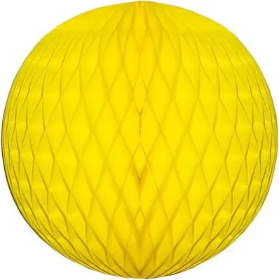 Produktbild von Wabenball gelb 30cm, schwer entflammbar