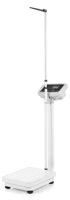 Productafbeelding van COSTWAY Personenweegschaal met lengte- en gewichtsmeting, meetbereik lengte 75-203 cm / gewicht 0,02-180 kg, elektronische stadiometer met LED-display, nauwkeurige weegschaal