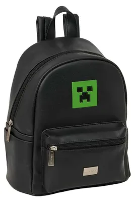 Produktbild von Safta Minecraft Mini 9l Rucksack Schwarz Kinder Schwarz One Size