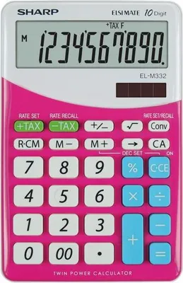 Image de Sharp EL-M332 calculatrice Bureau Calculatrice financière Rose