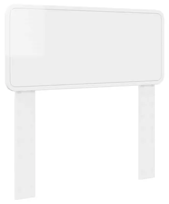 Image de Tête de lit vidaXL Bois blanc brillant
