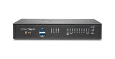 Zdjęcie produktu dla SonicWall TZ470W, 3,5 Gbit/s, 1500 Gbit/s, 2000 Mbit/s, TCP/IP, UDP, ICMP, HTTP, HTTPS, IPSec, ISAKMP/IKE, SNMP, DHCP, PPPoE, L2TP, PPTP, RADIUS, SonicOS 7.0, Przewodowy i Bezprzewodowy