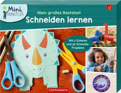 Produktbild von Mein großes Bastelset: Schneiden lernen (Dinosaurier)