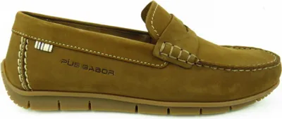 Produktbild von Pius Gabor Nubuk malt Herren Slipper in Braun, Größe 11