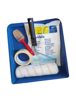 Produktbild von Wandprofi Malerset 6-teilig mit 25 cm Walze und 30x33 cm Farbwanne
