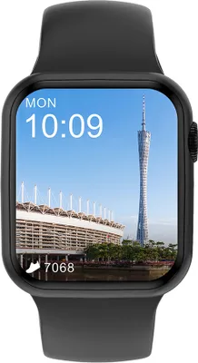 Produktbild von DT100+ Bluetooth-Anruf-Smartwatch, individuelles Zifferblatt, Schlaf, Herzfrequenz, Blutsauerstoffüberwachung, Smart-Sportuhr, Schwarz