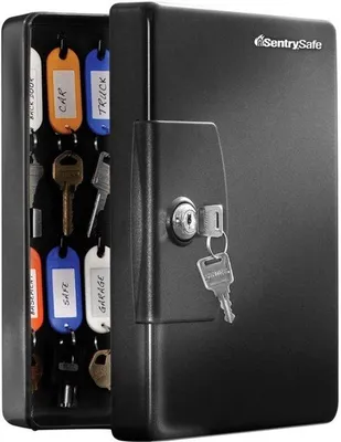 Obrázek produktu pro Skříňka na klíče KB25 s 25 háčky na klíče - černá