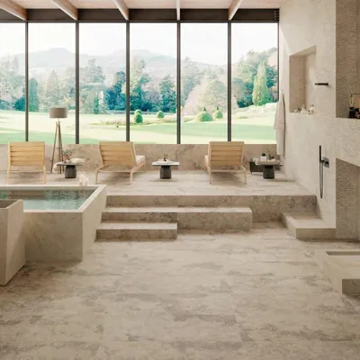 Immagine prodotto di CASA39 Gres porcellanato effetto marmo Beige 60x120 cm Provenza Unique Travertine