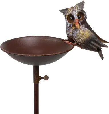 Image de Moritz Mangeoire pour oiseaux Jardin Chouette 24 x 125 x 17 cm Fiche de jardin Décoration de jardin Figure d'animaux