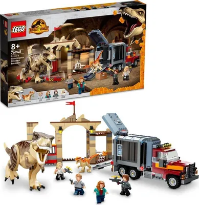 Obrázok produktu pre Stavebnica LEGO Jurassic World Únik T-rexa a atrociraptora 76948 (461 dielikov)