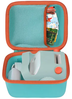 Imagen del producto de Casco para niños, color turquesa y naranja