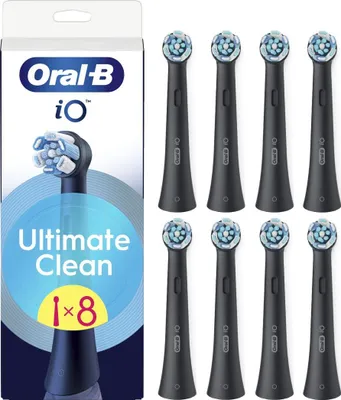 Immagine prodotto di Testine sostituibili dello spazzolino Oral-B | iO UltimateClean | Testine | Per adulti | Numero di testine incluse 8 | Nero