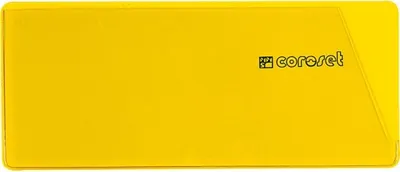 Produktbild von coroset® magnetische Etikettenhalter, gelb, 137x58mm, 100/VE