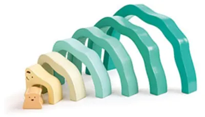 Produktbild von Hape E0490, Stapelblöcke, 2 Jahr(e), Holz, 7 Stück(e)