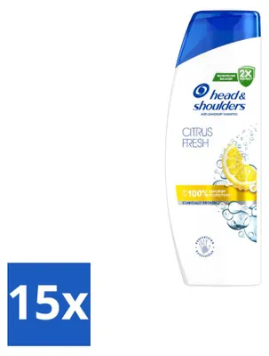 Produktbild von 15 x Head & Shoulders Shampoo Citrus Fresh - 250 ml - Vorteilspackung - 15 Stücke