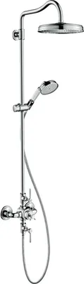 Image de AXOR Montreux : Colonne de douche avec thermostat et pommeau de douche de tête 240 1jet, finition chrome