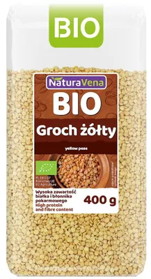 GROCH ŻÓŁTY BIO 400 g - NATURAVENA