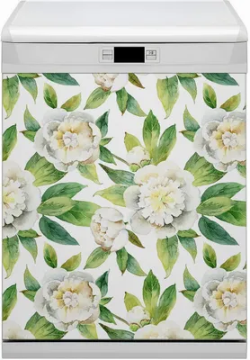 Obrázek produktu pro Magnetická fólie na magnety do myčky nádobí Magnet do myčky nádobí 60x70 cm dekor - pivoňky