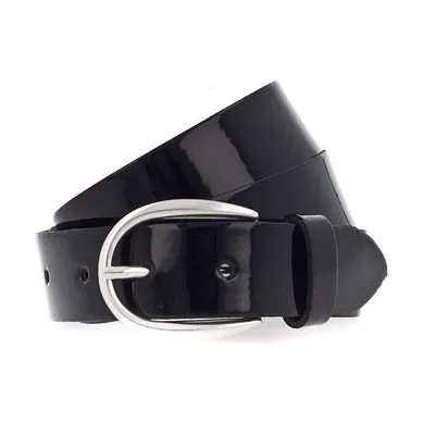 Produktbild von Vanzetti Leder Gürtel The Power of Patent Leather 30mm LackLeather Belt W95 Black schwarz