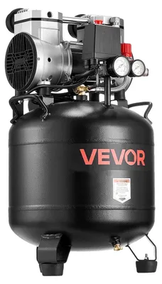 Zdjęcie produktu dla Kompresor Powietrza Vevor 30L 2Hp 113L Min 10Bar Bezolejowy Pionowy Solidny
