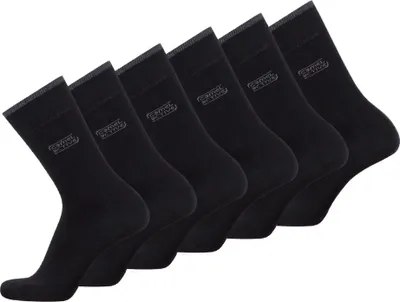 Produktbild von camel active Herren Socken, 6er Pack - Kurzsocken, Basic Schwarz 43-46
